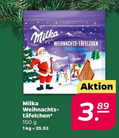 Milka Weihnachtstäfelchen*