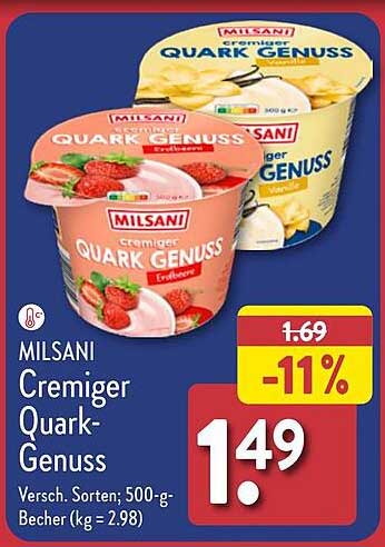 MILSANI Cremiger Quark-Genuss