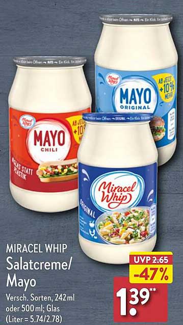 Miracle Whip Salatcreme/Mayo