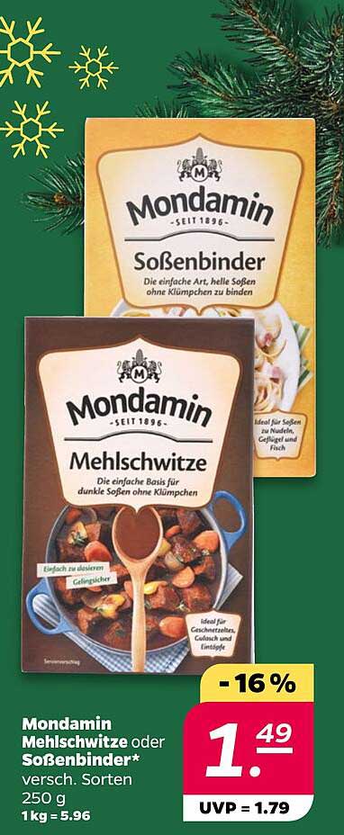 Mondamin Mehlschwitze oder Soßenbinder