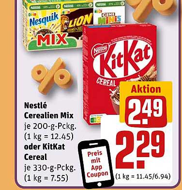 Nestlé Cerealien Mix oder KitKat Cereal