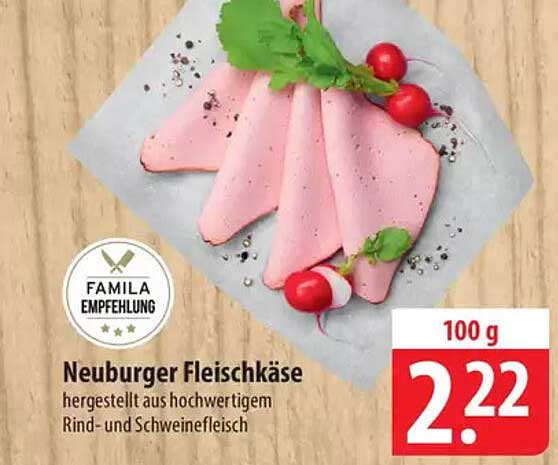 Neuburger Fleischkäse