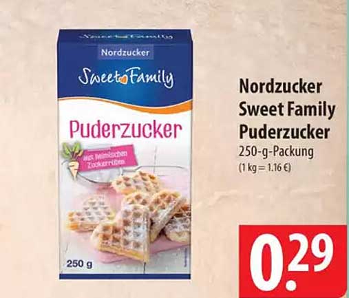 Nordzucker Sweet Family Puderzucker