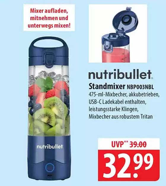 nutribullet Standmixer NBP003NBL