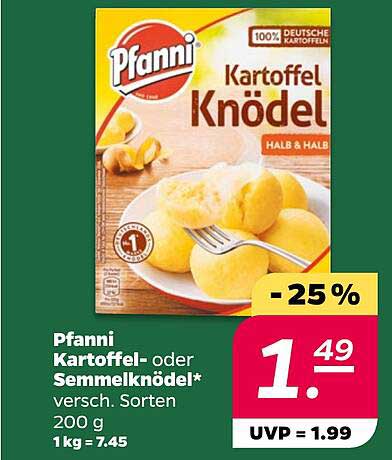 Pfanni Kartoffel- oder Semmelknödel*