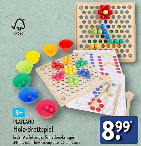 PLAYLAND Holz-Brettspiel