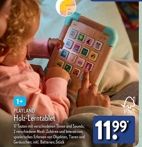 PLAYLAND Holz-Lerntablet