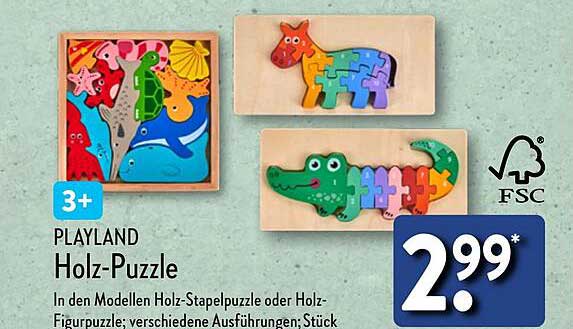 PLAYLAND Holz-Puzzle