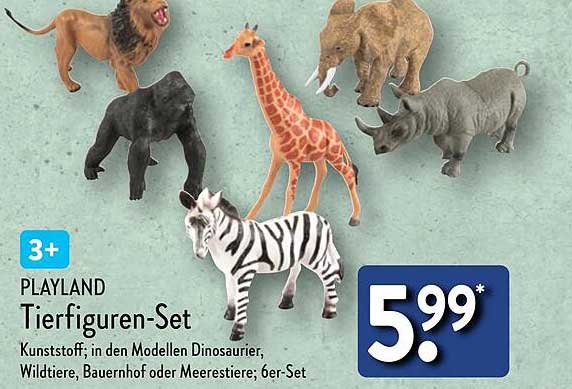 PLAYLAND Tierfiguren-Set