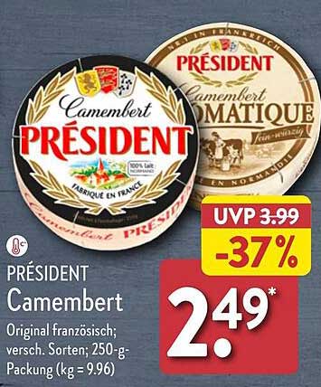 PRÉSIDENT Camembert