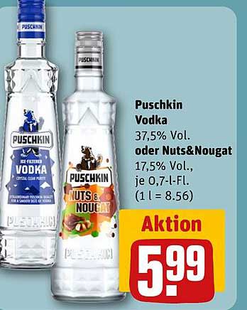 Puschkin Vodka oder Nuts&Nougat