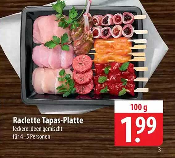 Raclette Tapas-Platte