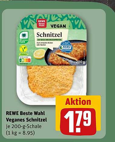 REWE Beste Wahl Veganes Schnitzel