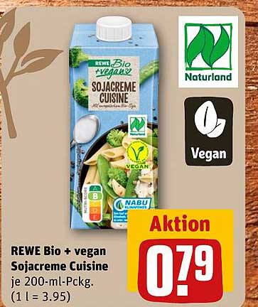 REWE Bio + vegan Sojacreme Cuisine