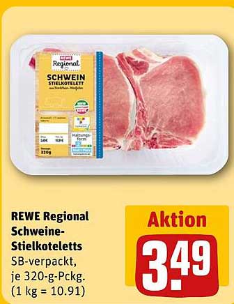 REWE Regional Schweine-Stielkoteletts