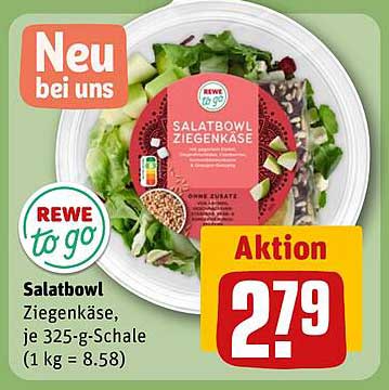 Salatbowl Ziegenkäse