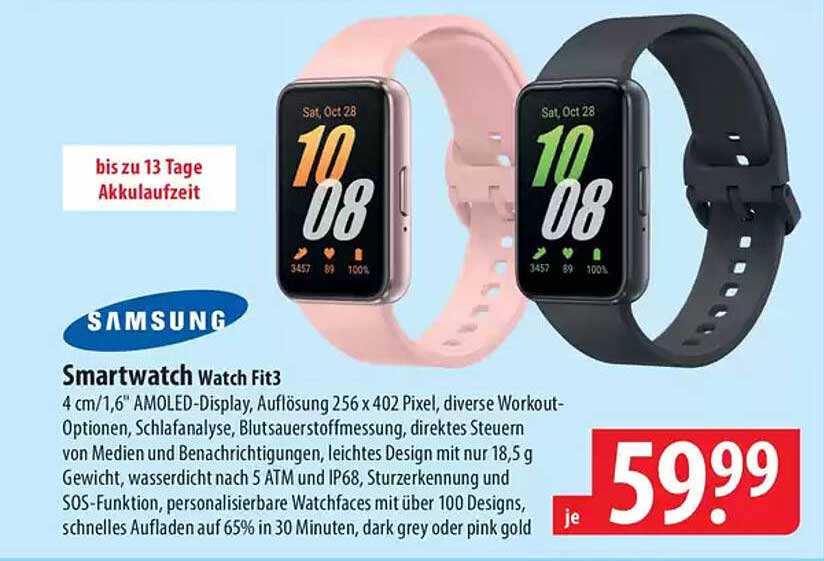 Samsung Smartwatch Watch Fit3