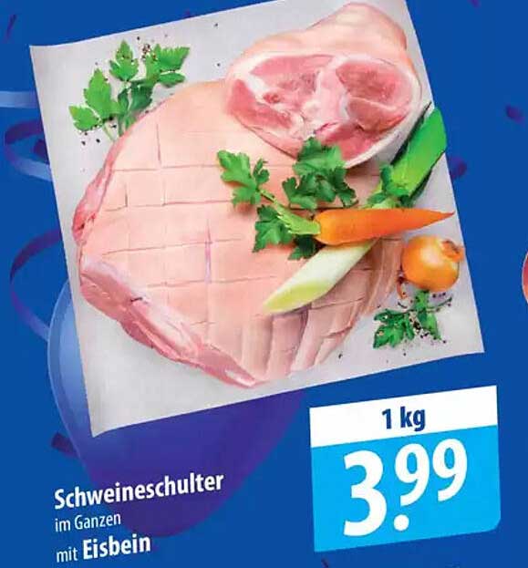 Schweineschulter im Ganzen mit Eisbein