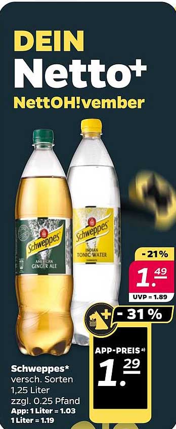 Schweppes* verschied. Sorten