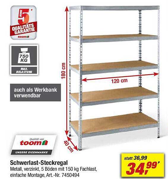 Schwerlast-Steckregal