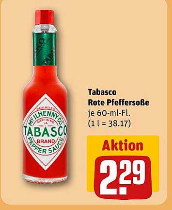 Tabasco Rote Pfeffersoße