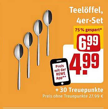 Teelöffel, 4er-Set