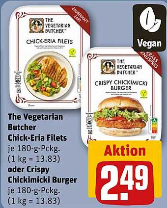 The Vegetarian Butcher Chick-Eria Filets oder Crispy Chickimicki Burger