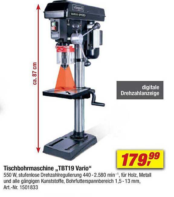 Tischbohrmaschine „TBT19 Vario“