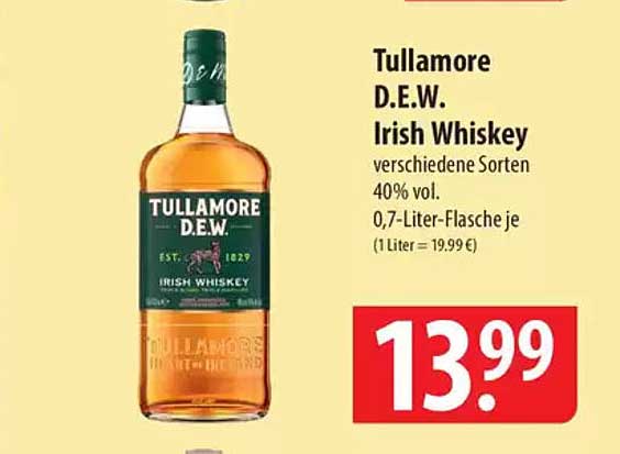 Tullamore D.E.W. Irish Whiskey