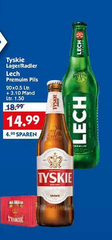 Tyskie Lager/Radler Lech Premium Pils