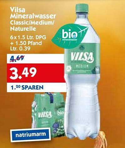 Vilsa Mineralwasser Classic/Medium/Naturelle