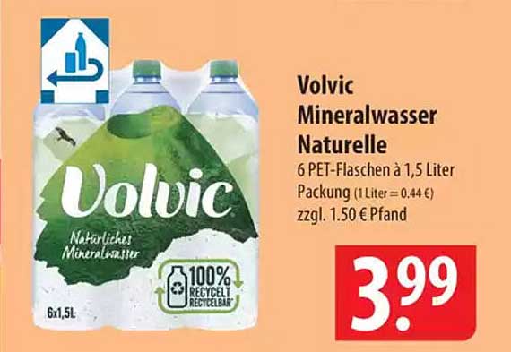 Volvic Mineralwasser Naturelle