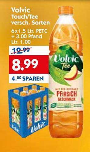 Volvic Tee Pfirsich