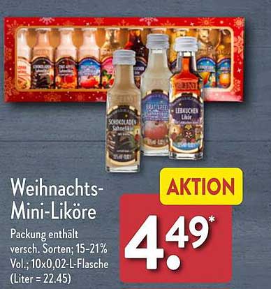 Weihnachts-Mini-Liköre