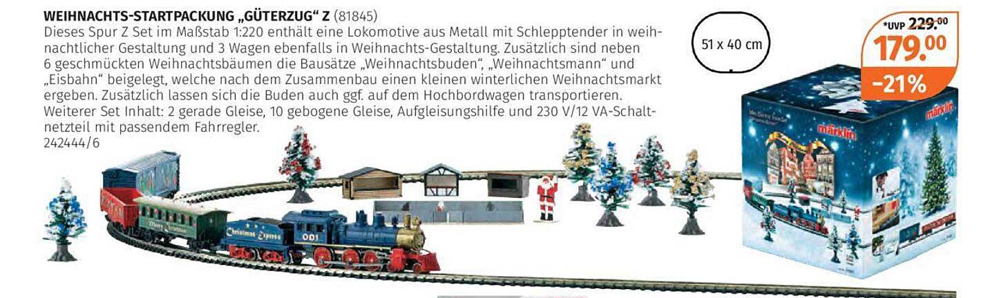 WEIHNACHTS-STARTPACKUNG „GÜTERZUG“ Z