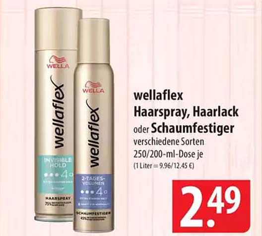 wellaflex Haarspray, Haarlack oder Schaumfestiger