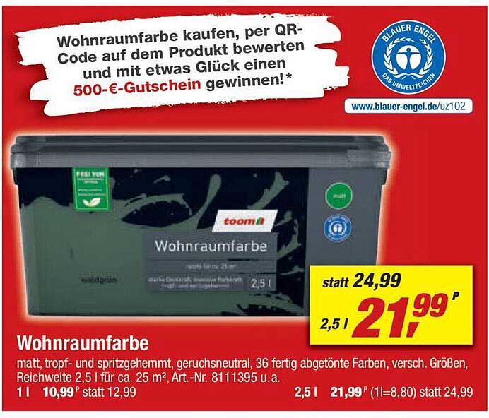 Wohnraumfarbe