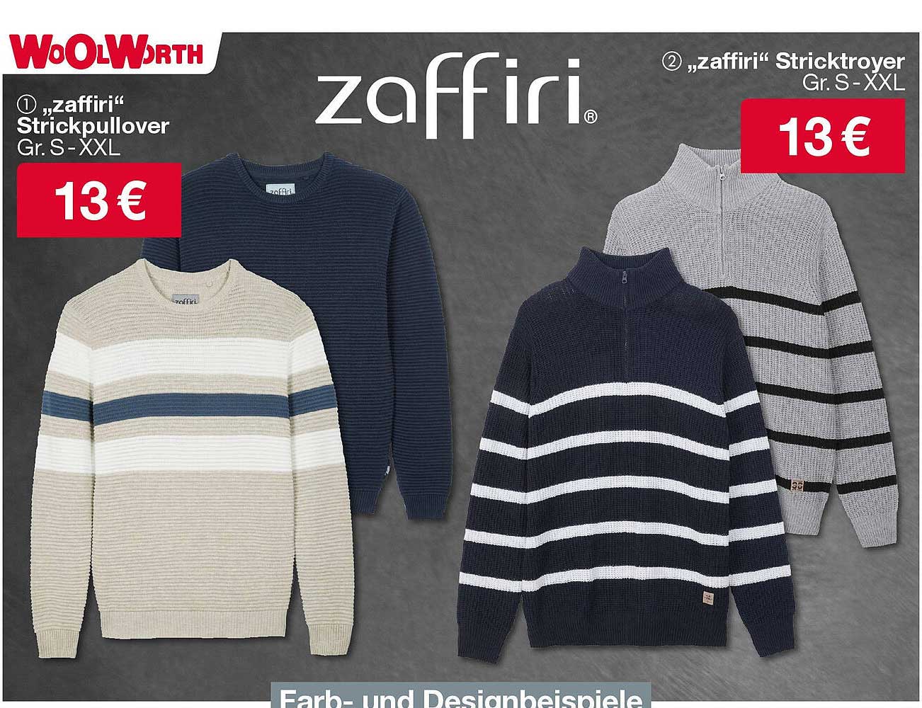 „zaffiri“ Strickpullover  
„zaffiri“ Stricktroyer