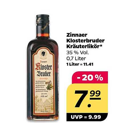 Zinnaer Klosterbruder Kräuterlikör*