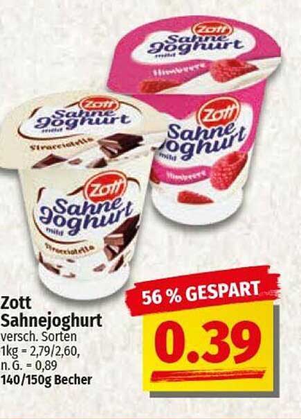 Zott Sahnejoghurt