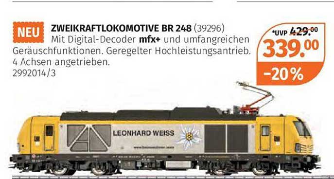 ZWEIKRAFTLOKOMOTIVE BR 248 (39296)