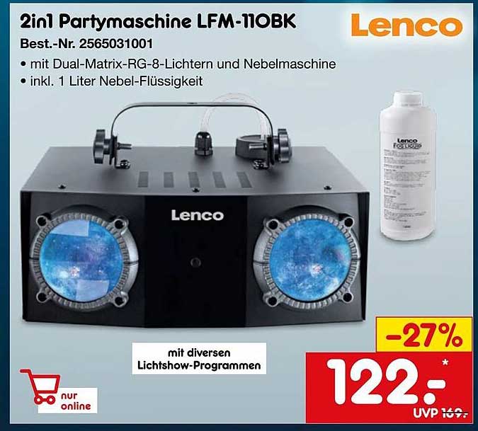 2in1 Partymaschine LFM-110BK