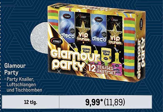 Glamour Party 12 teiliges Partyset