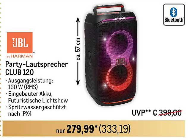 JBL Party-Lautsprecher CLUB 120