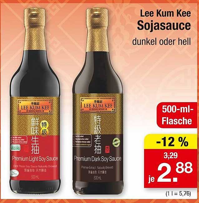 Lee Kum Kee Sojasauce dunkel oder hell