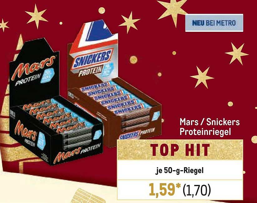 Mars / Snickers Proteinriegel