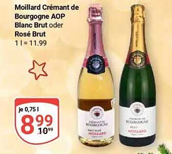 Moillard Crémant de Bourgogne AOP Blanc Brut oder Rosé Brut