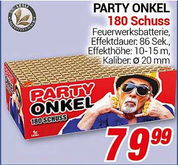 PARTY ONKEL 180 Schuss