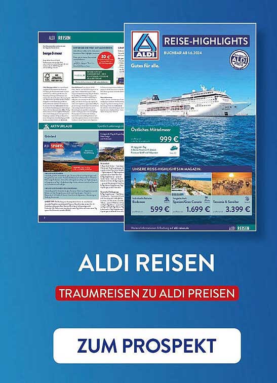 ALDI REISEN  
TRAUMREISEN ZU ALDI PREISEN