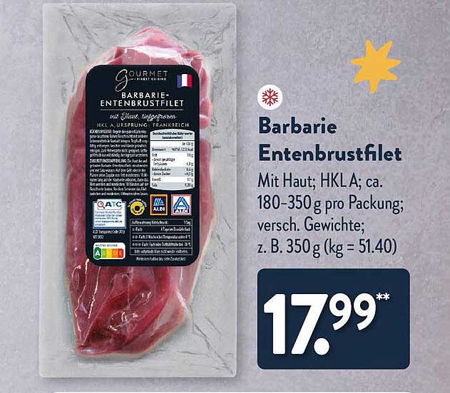 Barbarie Entenbrustfilet